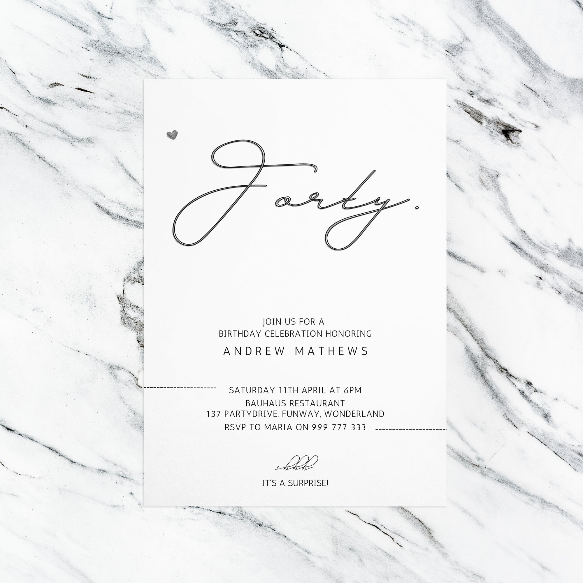 SCANDI Forty Invitation