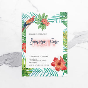 TROPICAL Summer Invitation