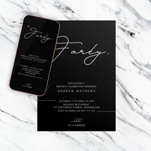 SCANDI Forty Invitation