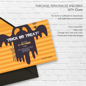 Halloween Ghosts Party Invitation