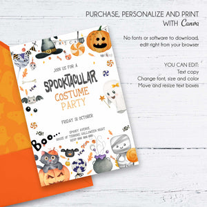 Boo Halloween Party Invitation