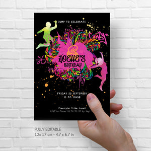 Freestyle Graffiti Birthday Invitation