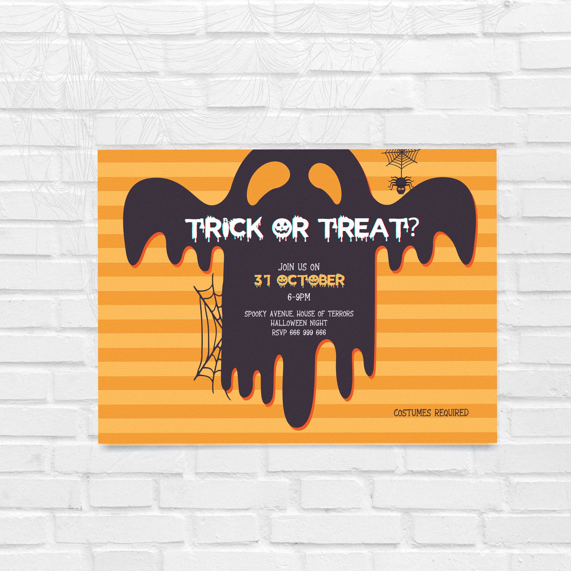 Halloween Ghosts Party Invitation