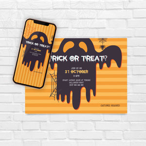 Halloween Ghosts Party Invitation