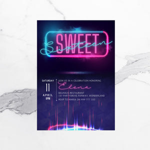 sweet sixteen invitation template