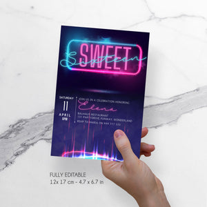 sweet sixteen invitation template