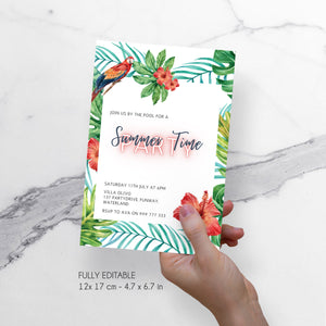 TROPICAL Summer Invitation