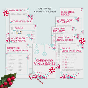 ITS THE SEASON Christmas printable Games bundle