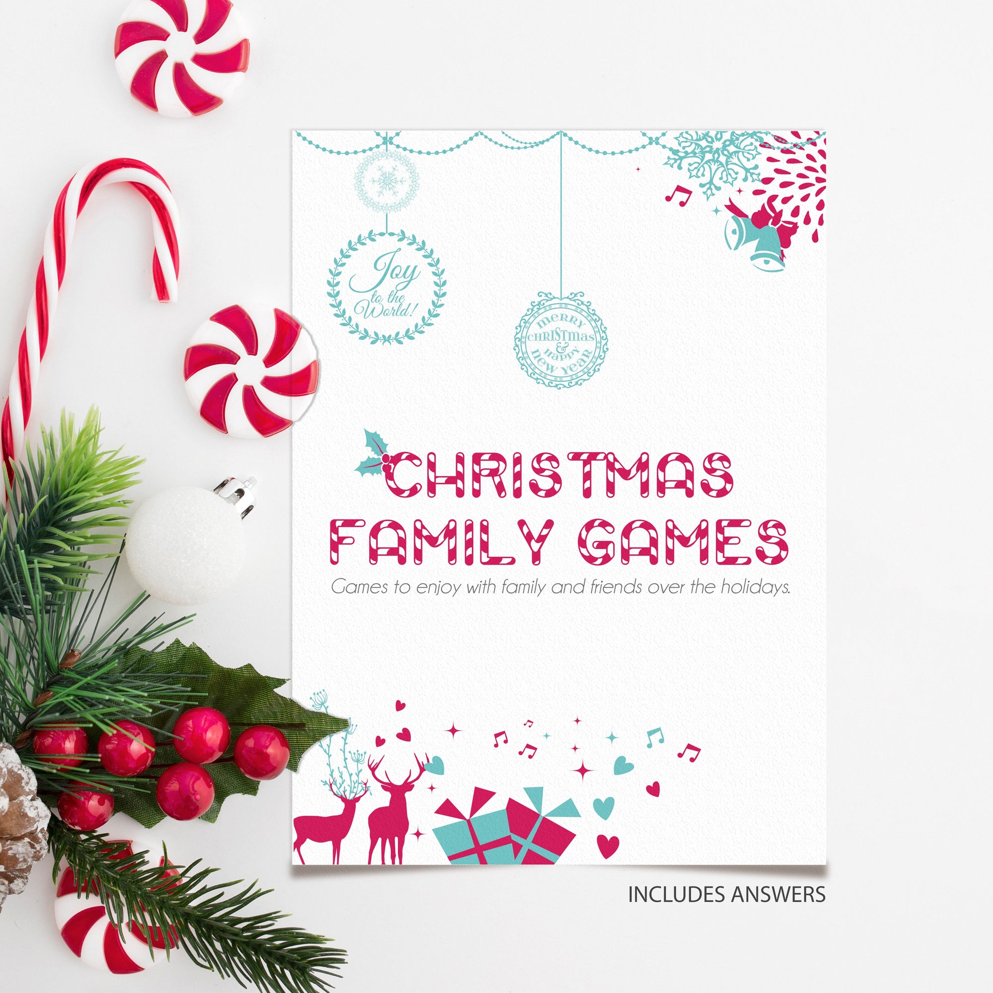 ITS THE SEASON Christmas printable Games bundle