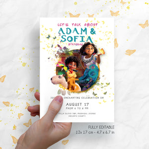 ENCANTO Birthday Invitation Combo - for 2 birthdays in 1 shot!