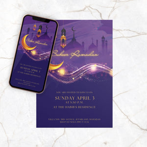 SUHOOR Invitation Template