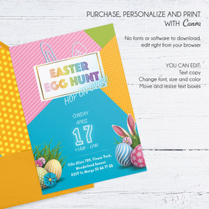 EASTER Egg Hunt Invitation