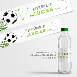 Custom WATER LABELS matching item